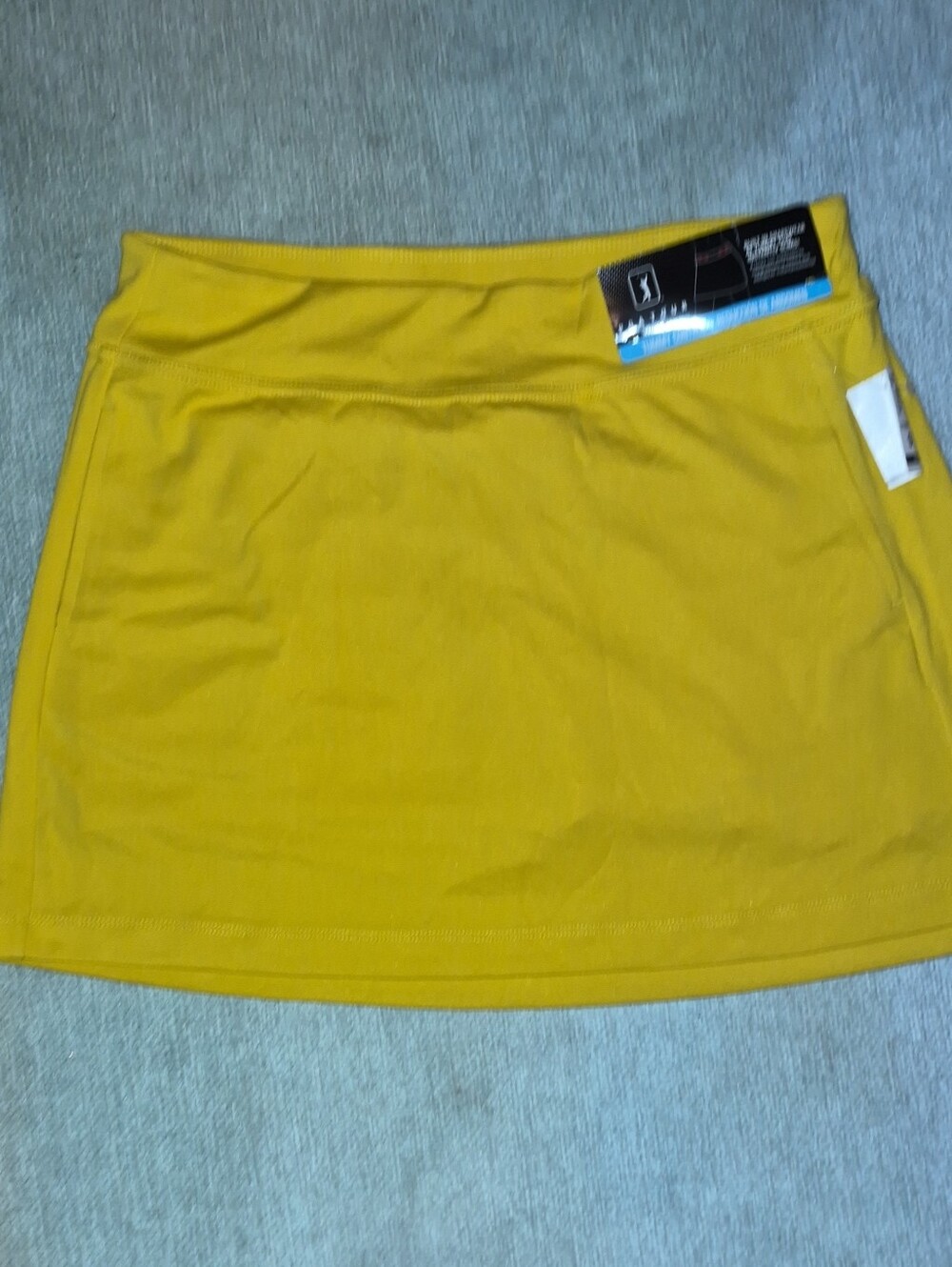 PGA Tour Yellow Athletic Mini Skirt